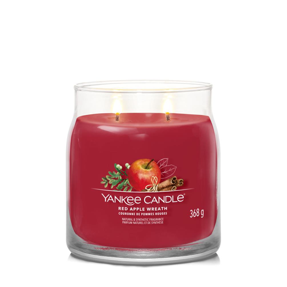 Yankee Candle Red Apple Wreath Medium Jar Extra Image 1